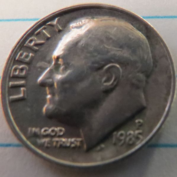 1985-P-Dime.....wrong-Size/-Thickness